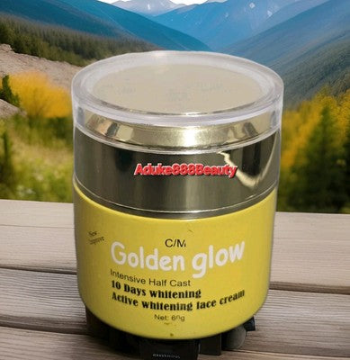 GOLDEN GLOW EXTRA WHITENING FACE CREAM INTENSIVE HALFCAZT 60g✅️