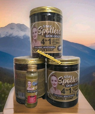 STAY SPOTLESS SKIN GOLD SOAP & OIL 2in1 ORGANIC WHITENING 7DAYS GLOW 500g✅️