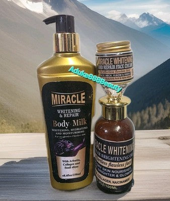 3PC SET MIRACLE WHITENING AND REPAIR BODY MILK + FACE CREAM + BODY OIL