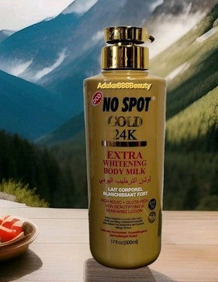 ORIGINAL NO SPOT GOLD 24K EXTRA WHITENING LOTION 500ml SPF50✅️