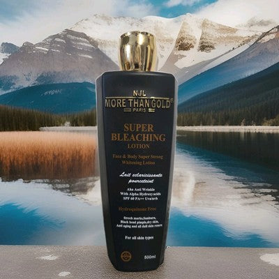 NJL MORE THAN GOLD SUPER BLEACHING BODY LOTION (BLACK) 500ml