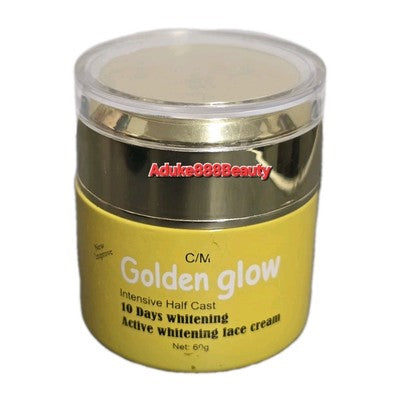 GOLDEN GLOW EXTRA WHITENING FACE CREAM INTENSIVE HALFCAZT 60g✅️