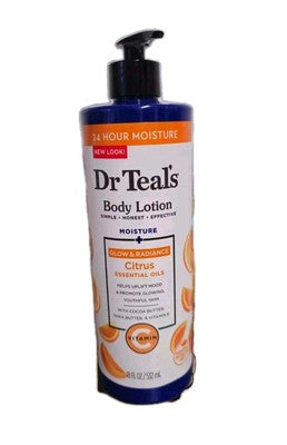 Dr Teal's BODY LOTION CITRUS ESSENTIAL OILS SIMPLE HONEST EFFECTIVE 532ml