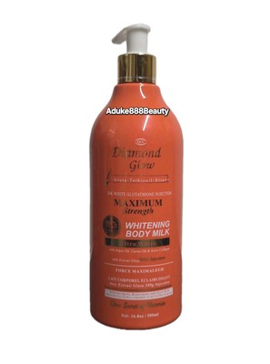 DIAMOND GLOW WHITENING BODY MILK GLUTATHIONE  CARROT MAXIMUM STRENGTH 500ml✅️
