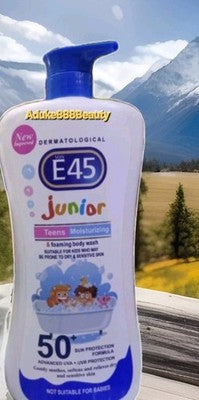 E45  JUNIOR TEEN MOISTURIZING FOAMING BODY WASH 1200ml SPF50✅️