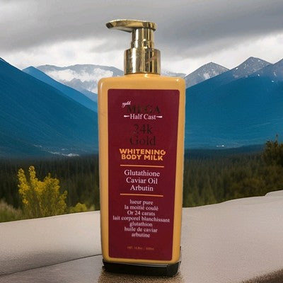 MEGA HALFCASTE 24K GOLD WHITENING BODY MILK