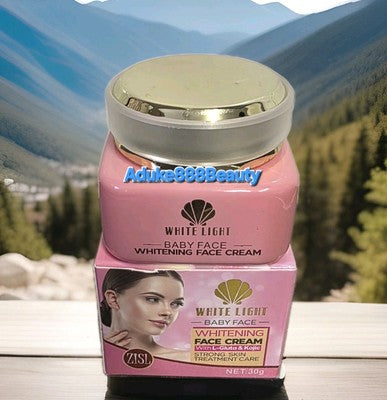 WHITE LIGHT BABYFACE WHITENING FACE CREAM L-GLUTA & KOJIC 3Og