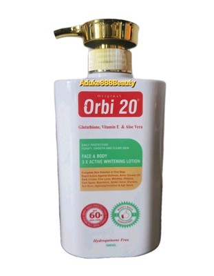 ORBI 2O WHITENING BODY LOTION VITAMIN E & ALOE VERA 500ml SPF60✅️