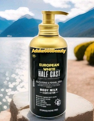 EUROPEAN WHITE HALCAST LOTION GLUTATHIONE & FENNEL SEED 500ml✅️