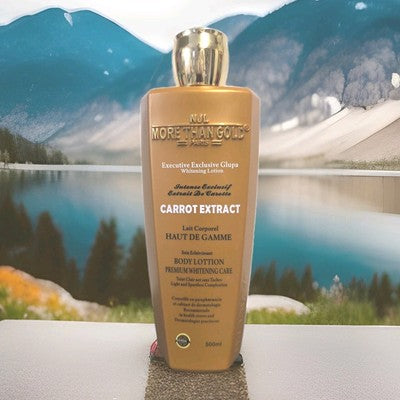 NJL MORE THAN GOLD  PAPAYA EXTRACT BODY LOTION (BLACK) 500ml