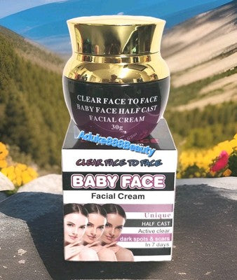 BABYFACE HALFCAZT FACE CREAM CLEAR FACE TO FACE 30g SPF15✅️