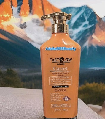 FAST GLOW HALFCASTE CARROT WHITENING BODY LOTION 400ml SPF50