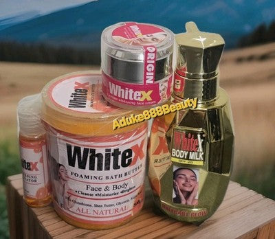 3PC SET WHITEX HALFCASTE GLOW LOTION + FACE CREAM +WHITEX WHITENING SOAP SPF25✅️