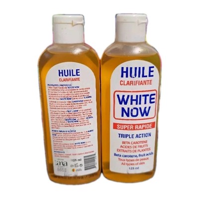 WHITE NOW OIL SUPER RAPID TRIPLE ACTION WHITENING 125ml ✅️