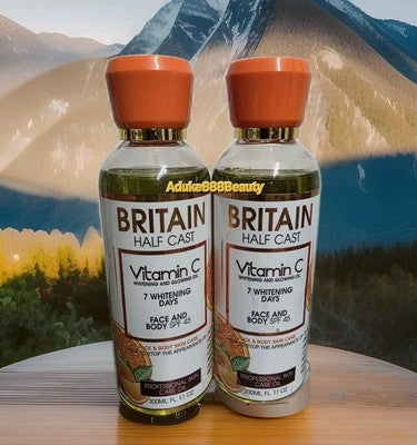 BRITAIN HALFCASTE VITAMIN C WHITENING AND GLOWING OIL 300ml SPF45