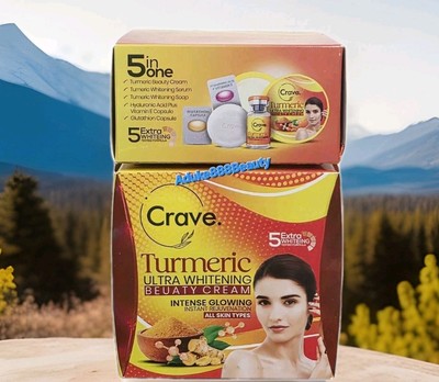 CRAVE TUMERIC ULTRA WHITENING CREAM 5in1 INTENSE GLOWING✅️