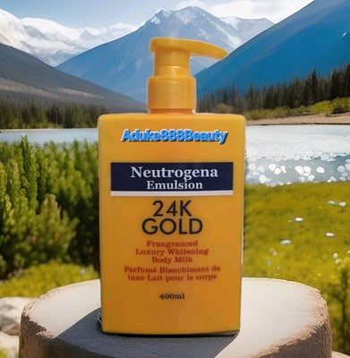 NEUTROGENA EMULSION 24K GOLD FRAGRANCED LUXURY BODY MILK 400ml✅️