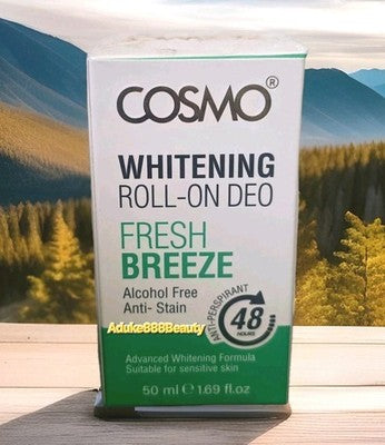 COSMO WHITENING ROLL-ON DEO FRESH BREEZE ANTI-PERSPIRANT ANTI- STAIN 50ml✅️