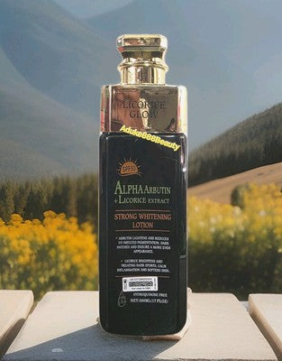 LICORICE GLOW ALPHA ARBUTIN LICORICE EXTRACT WHITENING BODY LOTION 500ml SPF50✅️