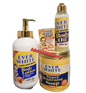 4PC SET EVER WHITE WHITENING LOTION+FACE CREAM+ BODY OIL+SOAP SPF50