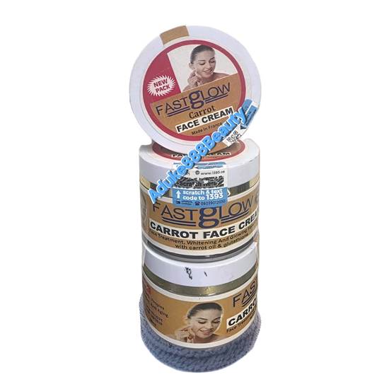 FAST GLOW HALFCASTE WHITENING FACE CREAM CARROT