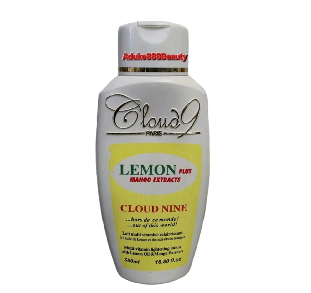 CLOUD 9 PARIS MULTIVITAMIN WHITENING LOTION LEMON & MANGO EXTRACTS 500ml
