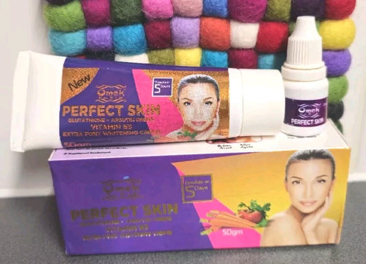 OMEK PERFECT SKIN WHITENING TUBE CREAM + SERUM (2in1)