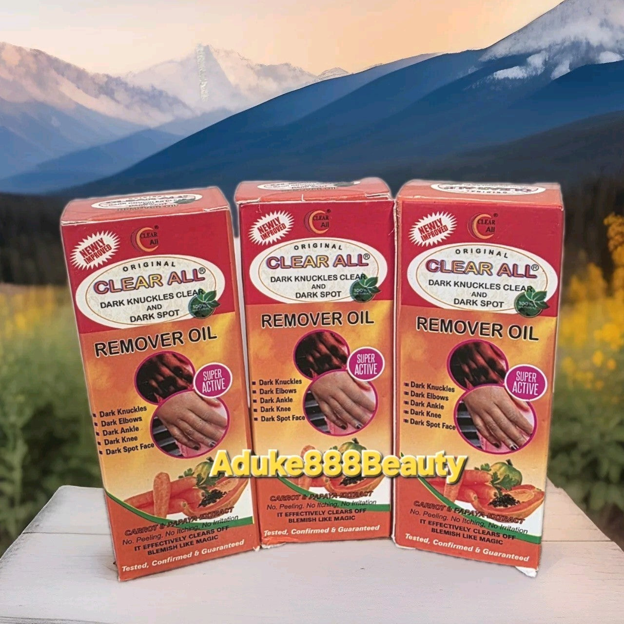 CLEAR ALL DARK KNUCKLES OIL