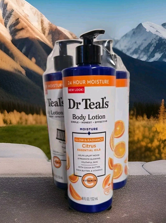 Dr Teal's BODY LOTION CITRUS ESSENTIAL OILS SIMPLE HONEST EFFECTIVE 532ml