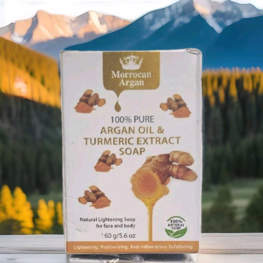 MORROCAN ARGAN OIL & TUMERIC EXTRACT SOAP 160g