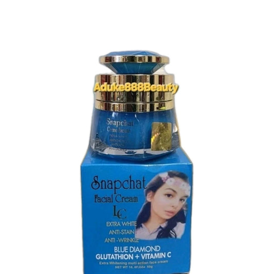 ORIGINAL SNAPCHAT FACE CREAM BLUE DIAMOND EXTRA WHITENING GLUTATHIONE 50g