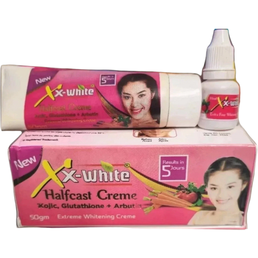 Xx-WHITE EXTREME WHITENING TUBE CREAM + OIL.